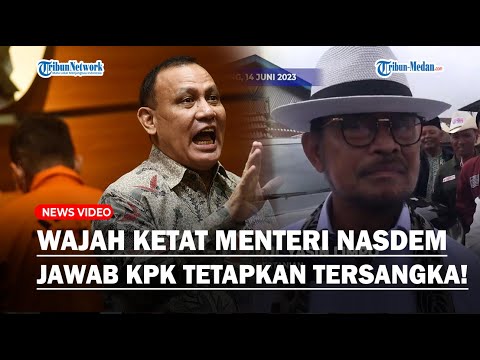 Wajah Ketat Mentan Syahrul Limpo Ditanya Soal KPK Tetapkan Tersangka Menteri Aktif, Ngaku Gak Ngerti