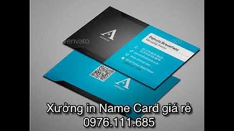 In danh thiếp, in name card giá rẻ tại Mỹ Đình 0976111685