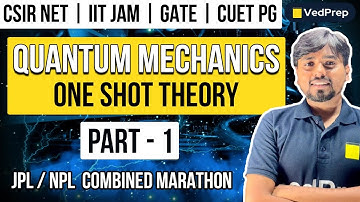 Quantum Mechanics One Shot Theory | CSIR NET | IIT JAM | GATE | CUET PG | JPL/NPL Marathon | Part-1