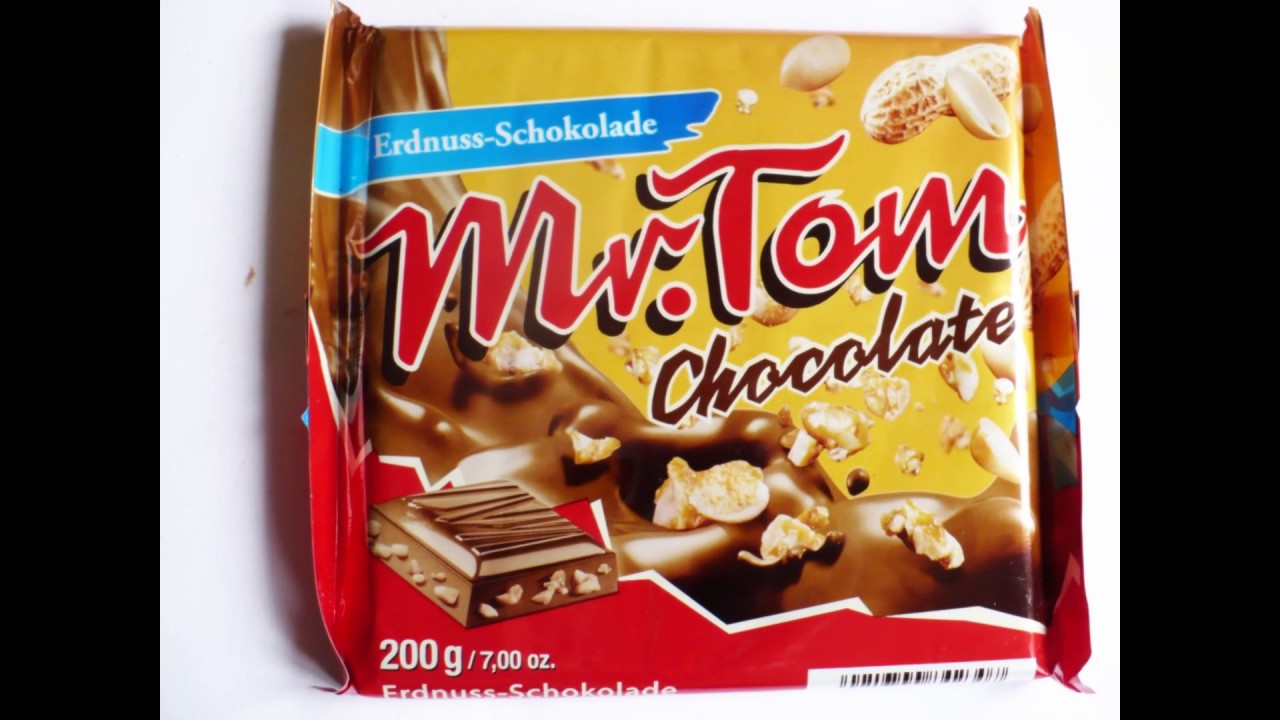 MR.TOM PEANUT CHOCOLATE BAR GERMANY - YouTube
