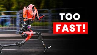China's New AI Robot Just BEAT Humans in a Real Half Marathon...