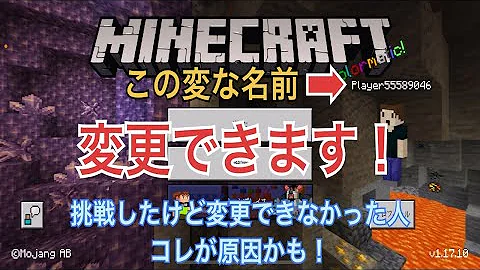 マイクラ ネームコード 変え方