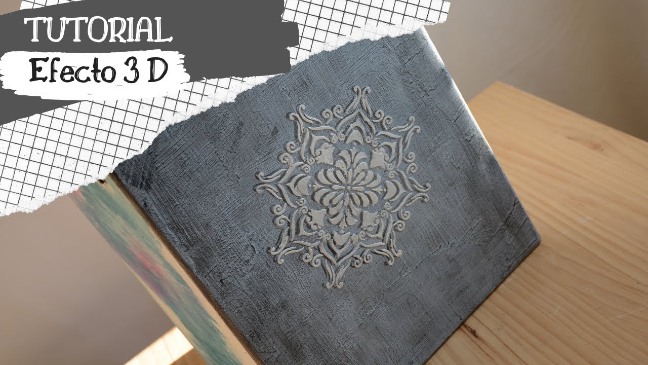 #DECORAR MUEBLES. Tutorial cómo hacer figuras con efecto 3D en madera