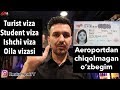 Turist vizasi bilan kelib Aeroportdan chiqolmay qaytib ketayotgan O'zbegim