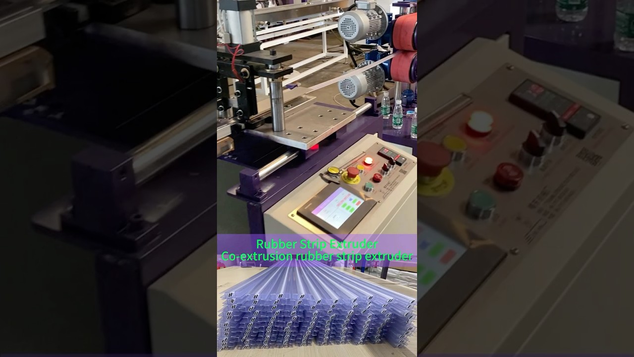 Co extrusion rubber strip extruder