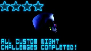 Five Nights at The AGK Studio's: Advanced Gameplay - All Custom Night Challenges Completed!