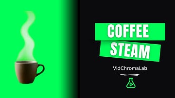Green Screen Coffee Steam Animation | Rising Vapor Loop (4K)