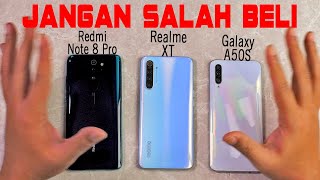 Battle of Redmi Note 8 Pro vs Realme XT vs Galaxy A50S Indonesia