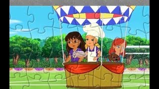 Dora cartoon  jigsaw puzzle  video games for kids screenshot 3