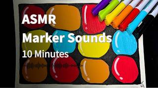 10 Minutes of ASMR Markers Coloring to Sleep