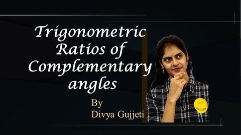 Class 10| Trigonometry - Trigonometric ratios Of Complementary angles CBSE| TS | AP | State Boards