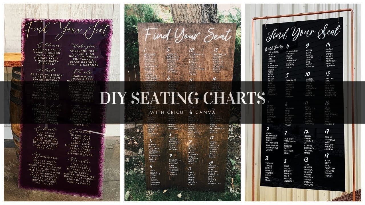 Find Your Seat Wedding sign  Wedding seating signs, Seating plan wedding,  Seating chart wedding