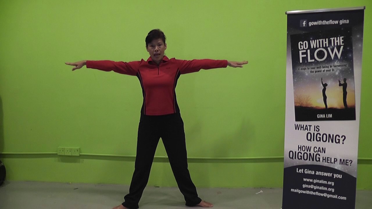 gina lim zhineng qigong sequence 7 1st part, Body Mind Method YouTube
