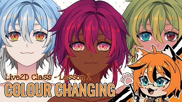 [ Tutorial Vgang ] How to change the colours of your vtuber model in Live2d Cubism [ psd included ]