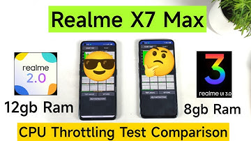 Realme X7 Max CPU Throttling Test Realme Ui 3.0 vs Realme Ui 2.0 Using High Performance Mode#realme