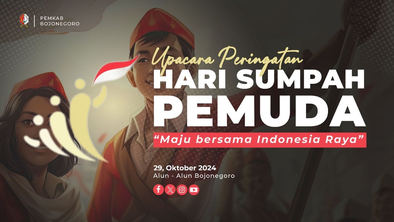 🔴[LIVE] UPACARA PERINGATAN HARI SUMPAH PEMUDA I 2024 I KAB. BOJONEGORO
