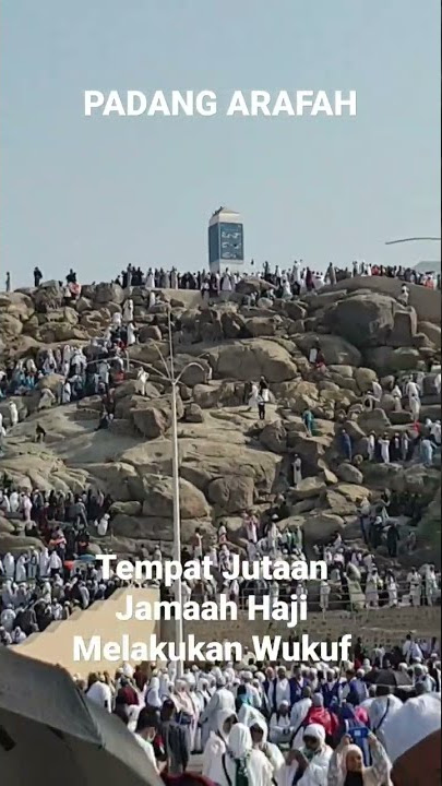 PADANG ARAFAH TEMPAT JUTAAN JAMAAH HAJI WUKUF #arafat #arafah #wukuf #jabalrahmah #haji #hajj #viral