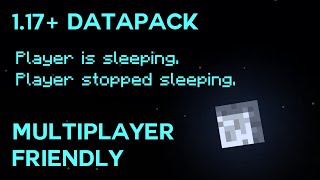 How to know who is Sleeping in Minecraft Datapack 1.17 