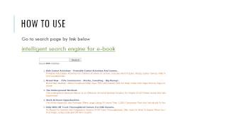 The absolutely free and easy of intelligent search engine for e-book