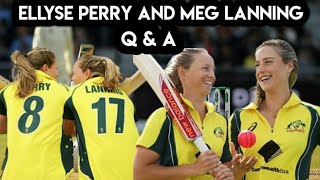 "I would like to copy Virat Kohli shots" - Ellyse Perry | Q & A | Ellyse Perry | Meg Lanning
