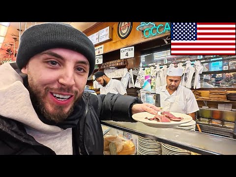British Guy Tries the World Famous KATZ DELI in the USA!