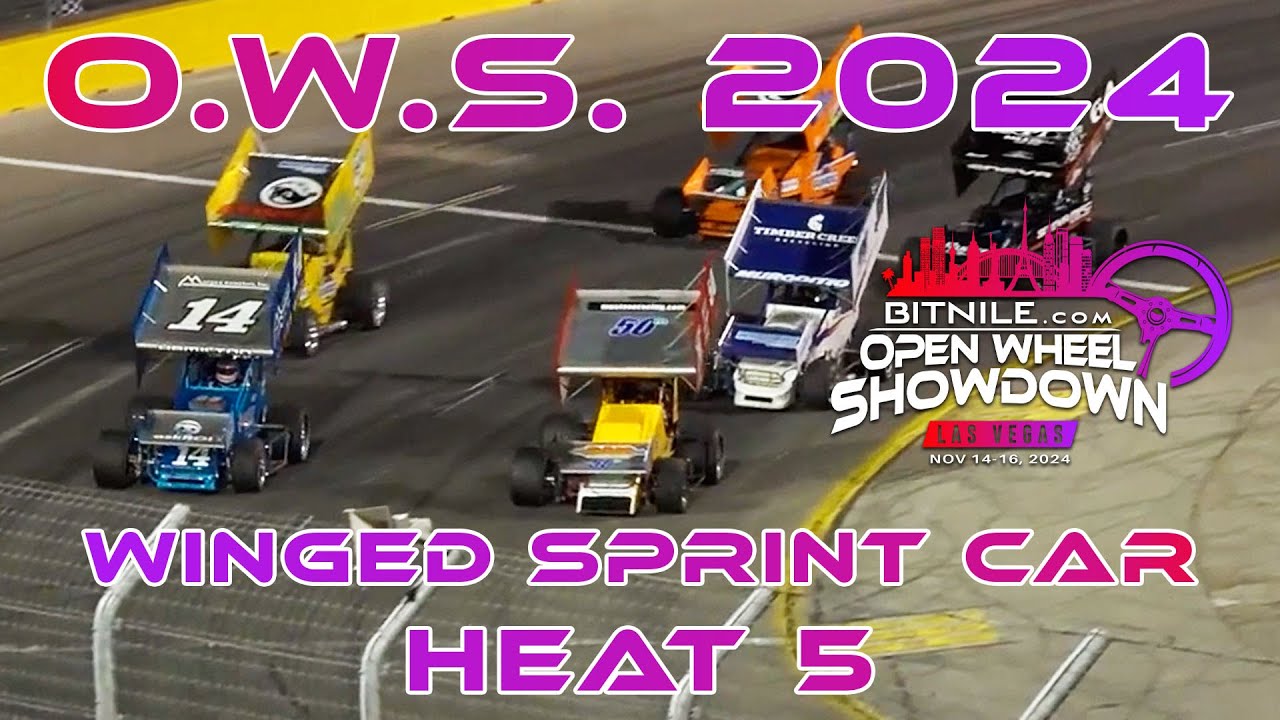 OWS 2024: Winged Sprint Car Heat Race 5- Full Race