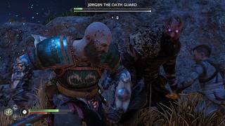 KRATOS &amp; ATREUS vs JORGEN THE OATH GUARD | God of War Ragnarok
