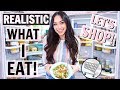 GROCERY SHOP WITH ME! & WHAT I ACTUALLY EAT! WITH EASY RECIPE IDEAS FOR 2019 | Alexandra Beuter