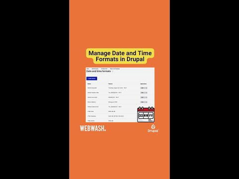 Manage Date and Time Formats in Drupal