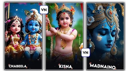 Janmashtami Status Video Editing Vn Video Editor|| Radha Krishna Status Editing || Vnapp New Status