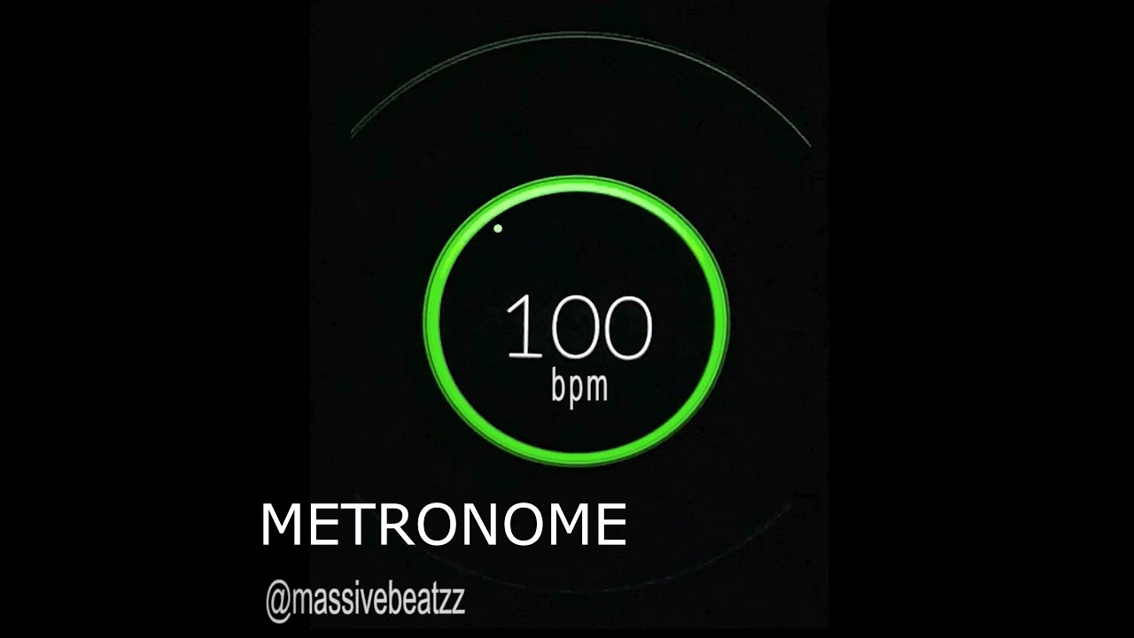 100 BPM Beats Per Minute Metronome Click Track HiQ YouTube