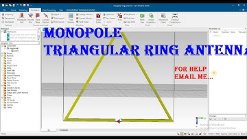 triangular ring monopole dipole antenna in cst hfss ie3d ADS