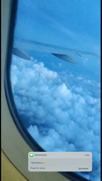 Story wa LDR dalam pesawat bikin baper