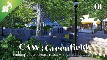Create-A-World | Greenfield - O1 | Building the University Campus | The Sims 3