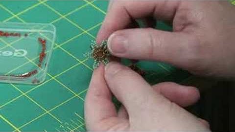 Part 2 Finishing beaded flower