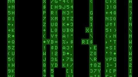 The Matrix Running on an 8-bit Computer!