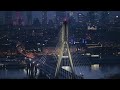 Warsaw by nightr  dji drone  sigma 56 mm  photographic drone diary  4kr