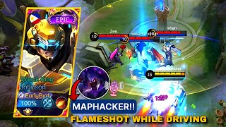 Johnson MIGHT ACCUSED USING MAPHACK!? (Flameshot While Driving) | MIC ON ~ Mobile Legends: Bang Bang