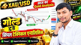 Today live analysis XAU/USD in hindi || XAU/USD forecast || Simple technical analysis hindi