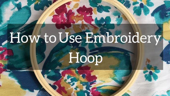 How to frame embroidery work or cross stitch in embroidery hoops