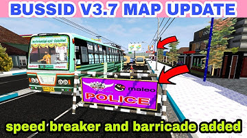 Bussid v3.7 new map update # speed breaker and barricade added new map mod bussid v3.6.1