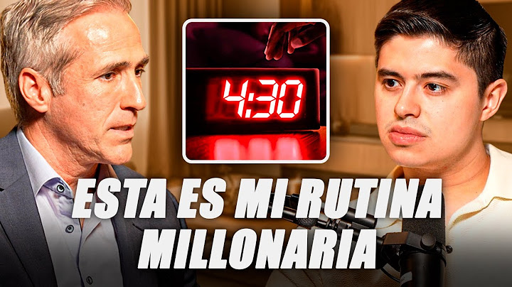 This is the daily routine of a millionaire (Rodrigo Zubiría)