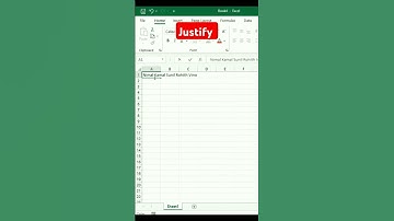 justify #excel #excelshortcuts #exceltips #excelformula #exceltips #youtubeshorts #trending #shorts