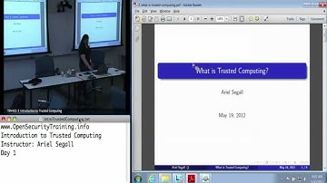 Day 1 Part 2: Intro Trusted Computing