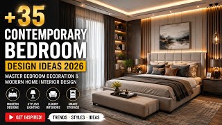 +35 CONTEMPORARY Bedroom Design Ideas 2026 | Modern Master Bedroom Inspiration screenshot 2