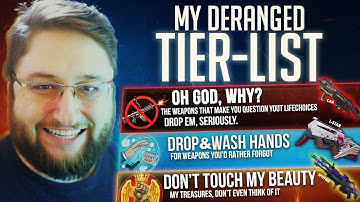The Most Unhinged Weapon Tier List You