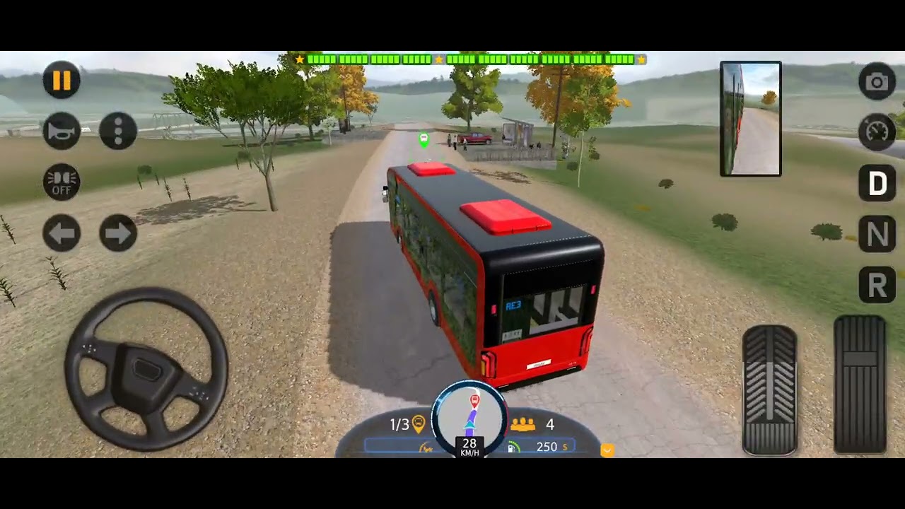Bus Simulator EVO | Texas Route 3|Realstic Bus Simulator GamePlay in 4K"  City Bus Game