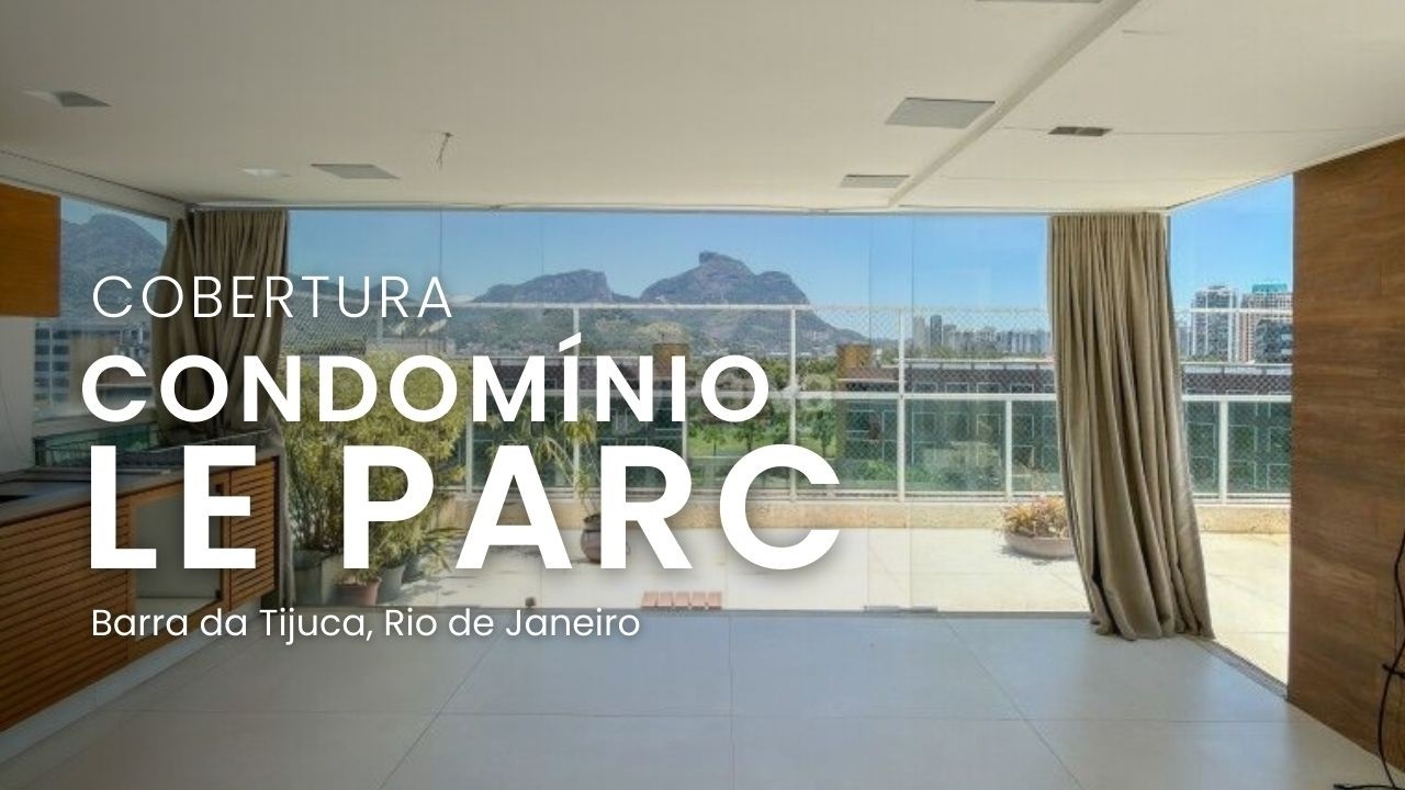 Cobertura para alugar com 4 suítes no condomínio Le Parc na Barra da Tijuca, RJ