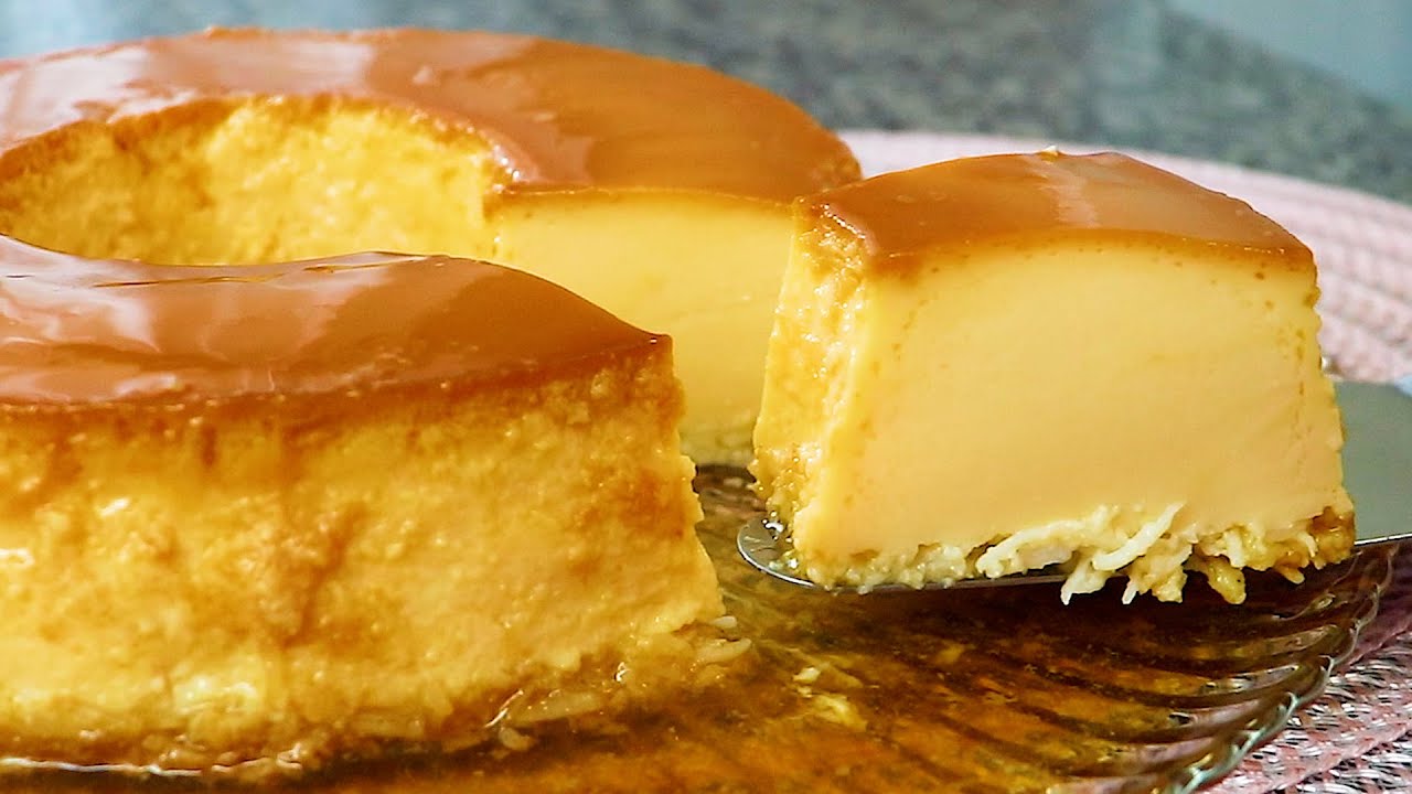 O MELHOR PUDIM DE COCO DA SUA VIDA! SEM FORNO! SUPER CREMOSO - Isamara Amâncio