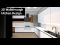 3d walkthrough kitchen design layout.                                               #kitcheninterior